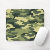 緑の迷彩柄 マウスパッド (マウス)