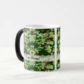 緑の迷彩柄 モーフィングマグカップ (正面左)