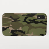 緑の迷彩柄 Case-Mate iPhoneケース (裏面(横))