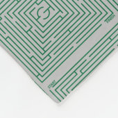 緑の迷路 フリースブランケット (角)