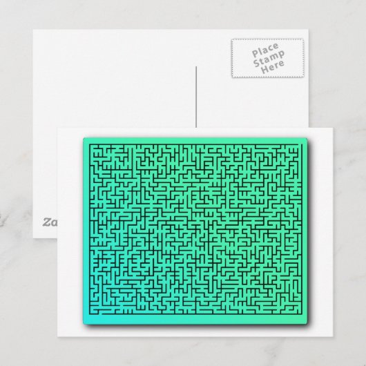 緑の迷路 ポストカード (正面/裏面)
