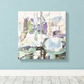 緑の透明度 キャンバスプリント (インサイチュ (ウッドフロア))