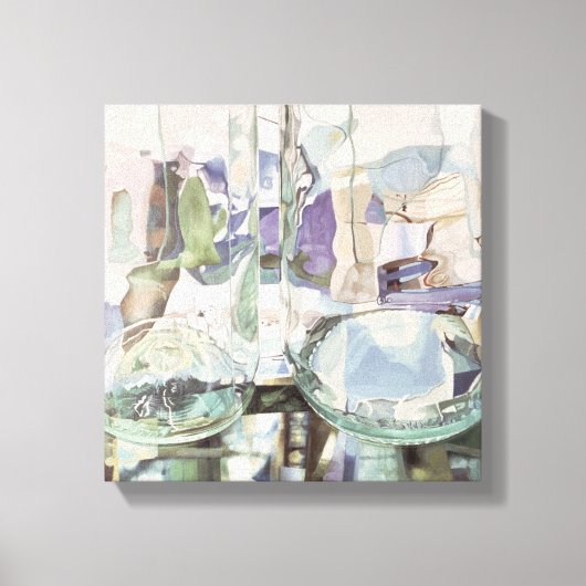 緑の透明度 キャンバスプリント (正面)