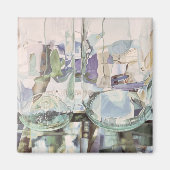 緑の透明度 マグネット (正面)