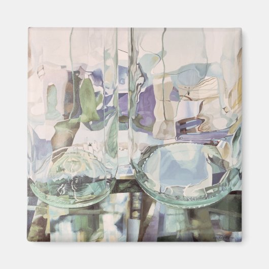 緑の透明度 マグネット (正面)