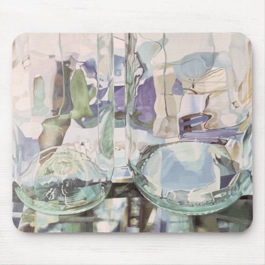 緑の透明物 マウスパッド (正面)