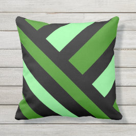 緑の透視はっきりした線アート アウトドアクッション