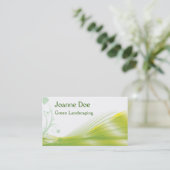 緑の造園の個人的なカード 名刺 (スタンド正面)