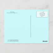 緑の遊森の中の笛と鹿 ポストカード (裏面)