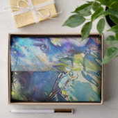 緑の遊森の中の笛と鹿 薄葉紙 (ギフト)