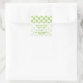 緑の部族矢印の日付ステッカーを保存 スクエアシール (バッグ)