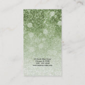 緑の釉薬が目を輝かせる |メイクアップアーティスト 名刺 (裏面)