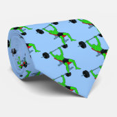 緑の重量挙げ選手Benchpress ネクタイ (ロール)