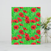 緑の野に咲くケシ (スタンド正面)