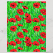 緑の野に咲くケシ (正面)