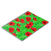 緑の野に咲くケシ ノートブック (左側)