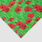 緑の野に咲くケシ 薄葉紙 (詳細)