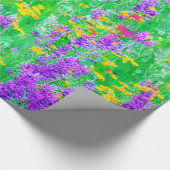 緑の野に咲く夏の野草 ラッピングペーパー (角)