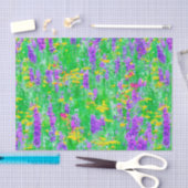 緑の野に咲く夏の野草 薄葉紙 (クラフト)