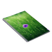 緑の野に咲く紫の野の花 ノートブック (右側)