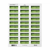 緑の野の木 ラベル (フルシート)