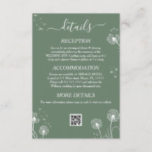 緑の野ミニマル花結婚の詳細