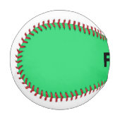 緑の野球場で黒を塗る 野球ボール (正面左)