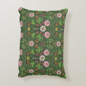 緑の野生の庭 アクセントクッション (裏面(縦))