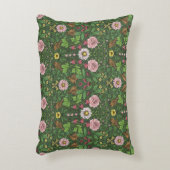 緑の野生の庭 アクセントクッション (正面(垂直))