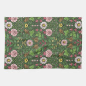 緑の野生の庭 キッチンタオル (横)