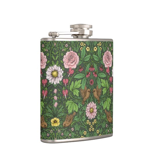 緑の野生の庭 フラスク (右)