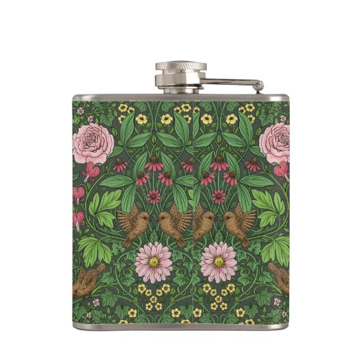 緑の野生の庭 フラスク (裏面)