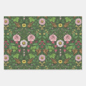 緑の野生の庭 ラッピングペーパーシート (正面)