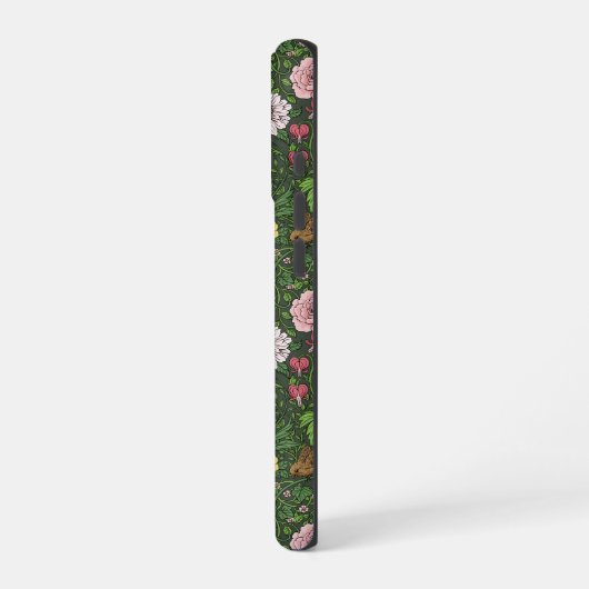 緑の野生の庭 iPhoneケース (左側面)