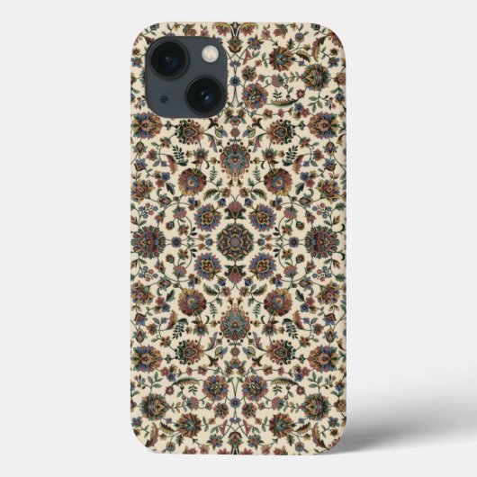緑の野生の花のタペストリーの螺線形フレーム Case-Mate iPhoneケース (裏面)