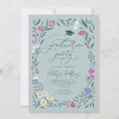 緑の野草卒業パーティー 招待状 (正面)