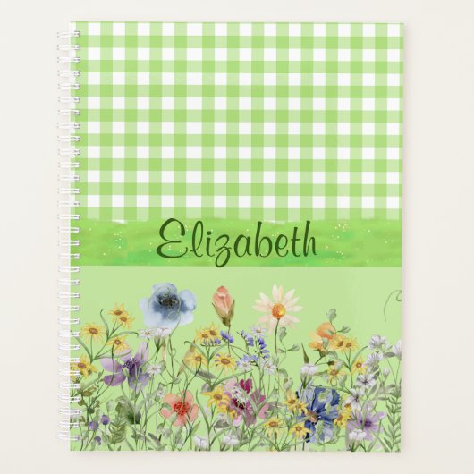 緑の野草 プランナー手帳 (正面)