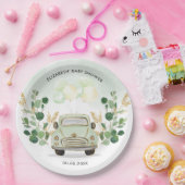 緑の金ゴールドが検疫に有利に走る ペーパープレート (パーティー)