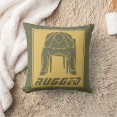 緑の金ゴールドでごつごつした男の保持ヘッド |考えの男 クッション (ブランケット)