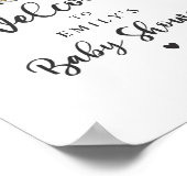 緑の金ゴールドのサファリの動物がベビーシャワーでドライブ ポスター (角)