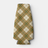 緑の金ゴールドのバイアスストライプ板 ボトルクーラー (正面)