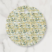 緑の金ゴールドの愛が茶のシャワーを浴びる フェイバータグ (裏面)