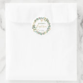 緑の金ゴールドの葉がバプテスマを越える ラウンドシール (バッグ)