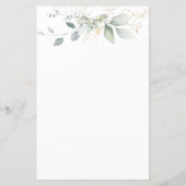 緑の金ゴールドの葉のアドバイスと新しい親への願い (裏面)