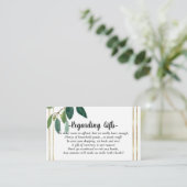 緑の金ゴールドの葉のハネムーンを願うファンドカード エンクロージャーカード (スタンド正面)