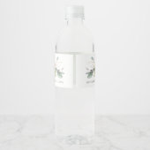 緑の金ゴールドの葉クロスバプテスムワインラベル ペットボトルラベル (裏面)