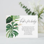 緑の金ゴールドの離れ熱帯ベビー本 エンクロージャーカード (スタンド正面)