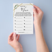 緑の金ゴールドはワインシャワーゲームカードを推測 チラシ (ハンドル)