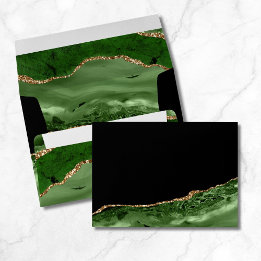 緑の金ゴールドアゲー結婚トの封筒 封筒