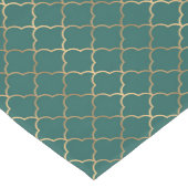 緑の金ゴールドアートデコパターン ミディアムテーブルランナー (コーナー)